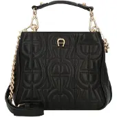 Etienne aigner Diadora Bolso Piel natural 20 cm negro