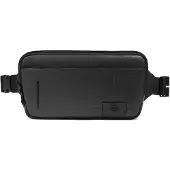Piquadro Russel Riñonera Piel natural 28 cm negro