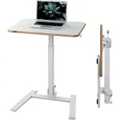 Leitz 65880001. Estación de trabajo Ergo Compact, para sentarse y estar de pie, plegable, color blanco