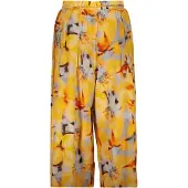 Desigual Pantalón amarillo / gris claro / merlot / negro