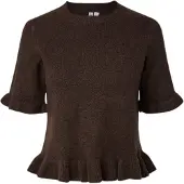 Pieces Jersey 'PCSally' marrón oscuro