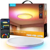 Govee Lámpara de techo inteligente redonda RGBWW+ RGBIC de 30 cm (12 pulgadas) de