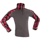 Invadergear Camiseta De Manga Larga Flannel Combat