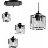 Toolight Lámpara Colgante De Techo App513-3Cpr Black13X25X102Cm