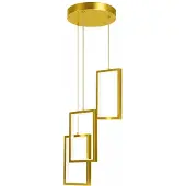 Toolight Lámpara Colgante De Techo Lhj088-3Cp Led Gold12X12X20Cm