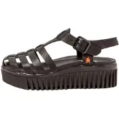Art para mujer. 115752101003_001 Sandalias de Piel 1575 Brighton negro (41), 3 a 5cm, Hebilla, Casual, outlet 2026.
