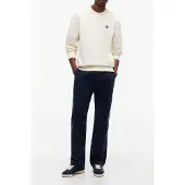 Tommy Hilfiger Sudadera 'Tommy Badge' marfil / navy / rojo cereza