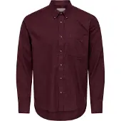 Only & Sons Camisa 'ONSJupiter' rojo rubí