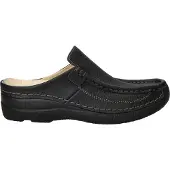 Wolky Zapatos abiertos 'Pantolette Damen 620270 Glattleder in schwarz' negro