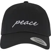 Mister tee Gorra 'Peace' negro / blanco