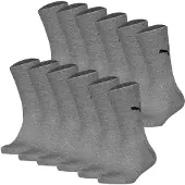 Puma Calcetines gris moteado / negro
