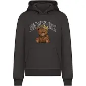 Mister tee Sudadera 'NY Crowned Bear' marrón / oro / negro / blanco
