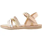 Les tropéziennes Sandalias 'Flache Ledersandale „Inaya“' beige