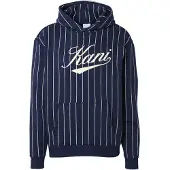 Karl kani Sudadera crema / azul oscuro