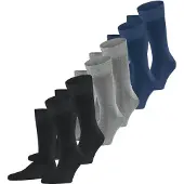 Falke Calcetines genciana / gris moteado / negro