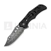 CIVIVI Navaja Biophase, Damascus, Black Aluminum