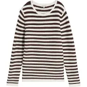 Tom Tailor Jersey marrón / blanco
