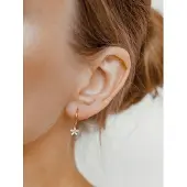 Hey Happiness Pendientes 'Daisy' oro