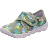 Superfit Zapatillas de casa 'BUBBLE' turquesa / azul claro / caqui / manzana