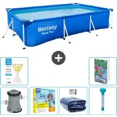 Bestway Steel Pro, rectangular, 300x201x66 cm, de 5 piezas, modelo S184