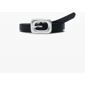 Desigual , CINTURÓN PIEL NEGRO, Cow Split Leather, Negro, 85