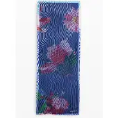 Desigual , Foulard rectangular bluestrip, Poliester, Azul, U