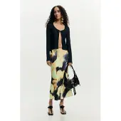 Desigual Falda amarillo / negro