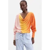 Desigual , Jersey Punto Fino, Mujer, Naranja, S