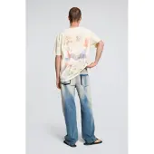 Desigual , Camiseta estampada algodón, Hombre, Algodon, Blanco, L