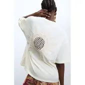 Desigual Camiseta beige claro / blanco
