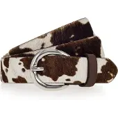 Tamaris Cinturón chocolate / blanco lana