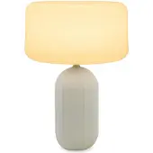 New Garden Lámpara de mesa LED Newgarden Phoebe, con energía solar y batería, 40 cm, color beige