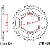 JT Sprockets Corona Trasera 520 Jtr460.52