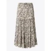 KOROSHI Falda rosa / negro / offwhite