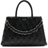 GUESS Bolso de mano 'Maxine Girlfriend Satchel' negro