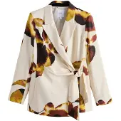 Next Blazer crema / marrón / mostaza / negro