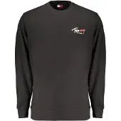 Tommy Hilfiger Sudadera 'Signature Logo Sueded' rojo / negro / blanco