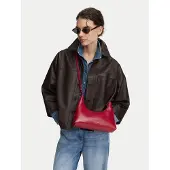 Calvin Klein Bolso de hombro 'Foil Logo Glossy Shoulder' rojo