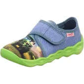 Superfit Zapatillas de casa 'Bubble' arena / azul denim / lima