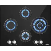 IsEasy Placa De Gas Mgbg-604b Glass 4 Fuegos
