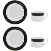 MIKASA Juego De Tazas Luxe Deco 200ml 2 Unidades