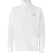 Gant para hombre. 2008005 Jersey Shield Half-Zip blanco roto (L), Casual, Algodón, outlet 2026.