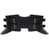 Haute Cuir Cinturón 'Peplum Maia Corset Belt' negro