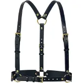 Haute Cuir Cinturón 'Harness' negro