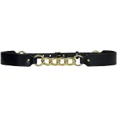 Haute Cuir Cinturón 'Chained' negro