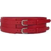 Haute Cuir Cinturón 'Patrician Wide Belt' rojo