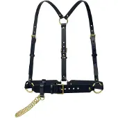 Haute Cuir Cinturón 'Chained Harness' negro