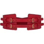 Haute Cuir Cinturón 'Maia Corset' rojo