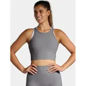 Nordicdots Top deportivo 'Rib' gris