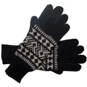 Posh Gear Guantes con dedos 'Guantofigura' negro
